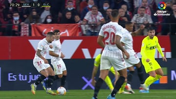 Qué derroche de calidad: así fue el jugadón y gol del Papu que dio la victoria del Sevilla