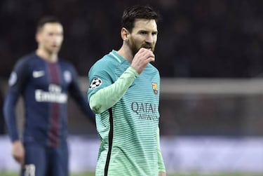 Messi sufrió ante el PSG: 18 perdidas y cero remates a puerta
