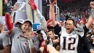 Tom Brady se llevó el Super Bowl LIII ante Los Angeles Rams y Patrick Mahomes ganó la edición LIV con remontada de 11 puntos ante San Francisco 49ers.