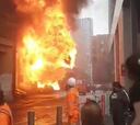 Incendio en una estación del metro de Londres