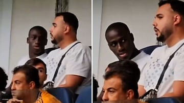 Ferland Mendy hypnotized by woman in stands during Real Madrid match
