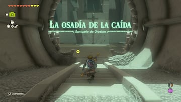 the legend of zelda tears of the kingdom nintendo switch guia santuario orosium