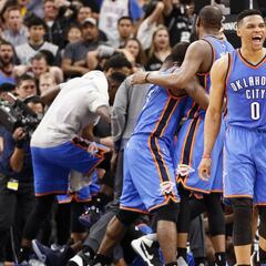 ¡Hay vida en OKC! Westbrook y Durant superan a Aldridge (41)
