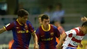 <b>POLÉMICA. </b>Jonathan en el partido contra el Granada el pasado 8 de abril.