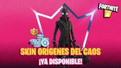 Club de Fortnite octubre 2021: skin Orígenes del Caos y sus objetos ya disponibles