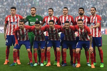 Equipo del Atlético de Madrid.