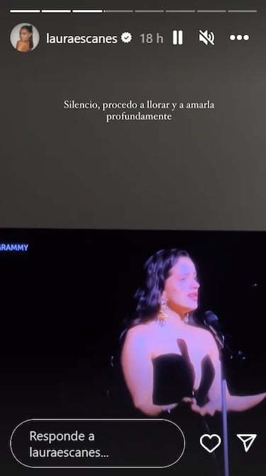 La reacci¨®n de Laura Escanes al cruce de mensajes entre Rosal¨ªa y Rauw Alejandro