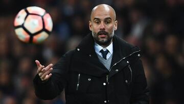 Manchester City boss Pep Guardiola shows confidence