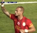 Sneijder se marca un golazo
