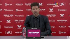 Simeone: "No hay nervios, tenemos que seguir trabajando"