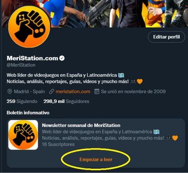 Suscríbete a las newsletters semanales de MeriStation