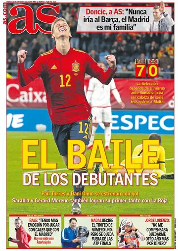 Las portadas de AS de noviembre