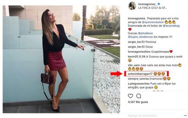 Lorena G¨®mez y Barrag¨¢n viven su amor en Instagram