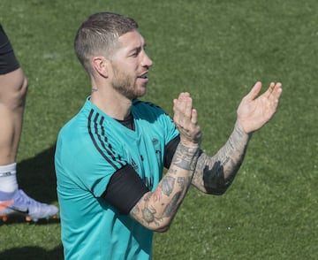 El entrenamiento del Madrid antes de recibir al Athletic