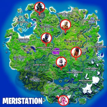 Ubicaciones de todas las armas y objetos exóticos de la Temporada 8 de Fortnite (parche 18.30)