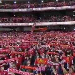 Simplemente estremecedor: así suenan los cánticos de la grada de Anfield