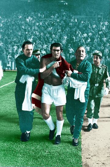 En la final de Copa de 1968 contra el Barcelona, Pirri jugó con fiebre y se rompió la clavícula. 