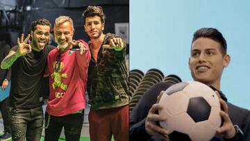 Alves y James, estrellas en el videoclip de Gianluca Vacchi