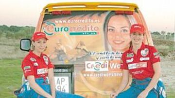 <b>EL EQUIPO. </b>Las dos hermanas llevarán un Mitsubishi Montero casi de serie y un camión de asistencia preparado.