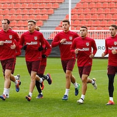 Gameiro, ausente en la vuelta al trabajo del Atleti tras el derbi