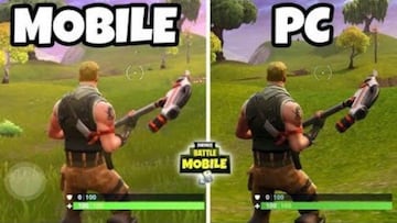 Fortnite: comparativa gráfica móvil vs PC