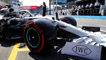 El Mercedes W10 de Lewis Hamilton en Hockenheim. Alemania, F1 2019. 