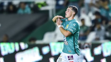 during the game Leon vs FC Juarez , corresponding to Round 17 of the Torneo Apertura 2023 of the Liga BBVA MX, at Not Camp Stadium, on November 12, 2023.
<br><br>
durante el partido Leon vs FC Juarez , correspondiente a la Jornada 17 del Torneo Apertura 2023 de la Liga BBVA MX, en el Estadio Nos camp, el 12 de Noviembre de 2023