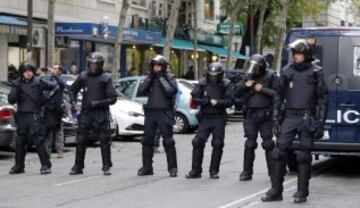 Legia hooligans involved in violent clashes at Bernabeu