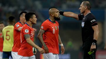 Colombia y Chile se enfrentan por los cuartos de final de la Copa Am&eacute;rica 2019.