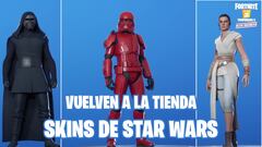 Fortnite x Star Wars: vuelven los sables láser y los skins a la tienda