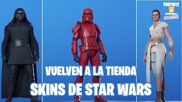 Fortnite: vuelven a la tienda los skins de Star Wars