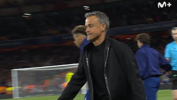 El saludo final entre Luis Enrique y Arteta: el día y la noche tras lo de Emery