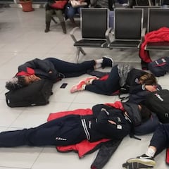 La curiosa imagen de las 'Leonas' del vóley tras clasificarse para el Europeo