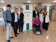 Imagen oficial del "Estamos contigo" en el Hospital Reina Sofía de Córdoba