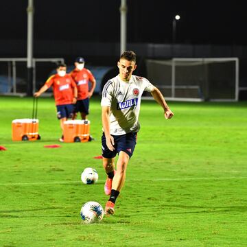 El delantero de Rangers, Alfredo Morelos, estuvo ausente en la práctica tras dar positivo para covid-19 en las pruebas PCR realizadas al plantel de la Tricolor.