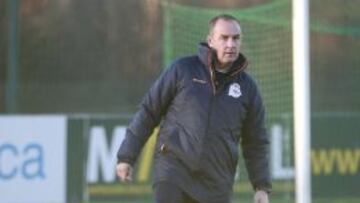 Víctor Fernández, en un entrenamiento.