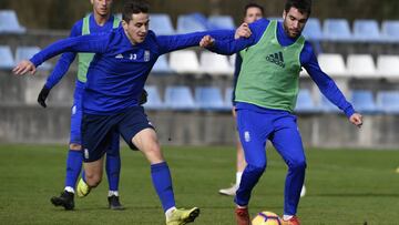 Jugadores del Oviedo.
