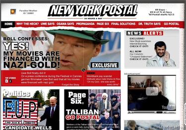 Página web de la película de Postal y teaser-poster de Bloodrayne 2