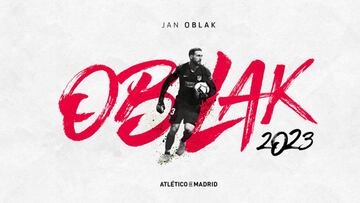 Oficial: Oblak renueva hasta 2023 y su cláusula pasa a ser 120M€