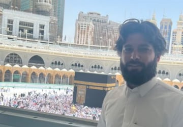 La felicidad de Jota Peleteiro tras visitar La Meca. INSTAGRAM