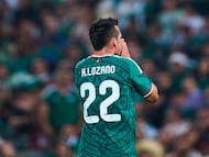 Hirving Lozano of Mexico during 2025 International Friendly match between Mexico (Mexican National team) and Uruguay at TSM Corona Stadium, on November 15, 2025 in Torreon, Coahuila, Mexico.