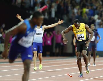 Lesión de Usain Bolt en el 4X100.