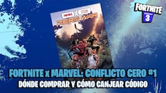 Fortnite x Marvel: Conflicto Cero #1 - Dónde comprar el cómic y cómo canjear el código