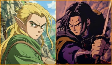 This is what the characters from “The Lord of the Rings” would look like in the world of “Dragon Ball”: Aragorn, Gandalf, Sauron...