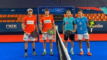 El cuarentón Belasteguín
manda entre tres veinteañeros