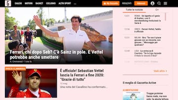 Captura de La Gazzetta dello Sport. 