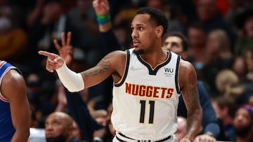 El escolta Monte Morris, durante su paso Denver Nuggets en un partido en 2022 contra New York Knicks.