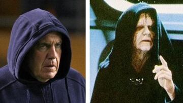 El parecido de Bill Belichick con Palpatine, personaje de Star Wars, le puso el sobrenombre de `Emperador´.
