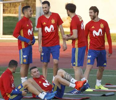 Six Spain players one booking away from suspension