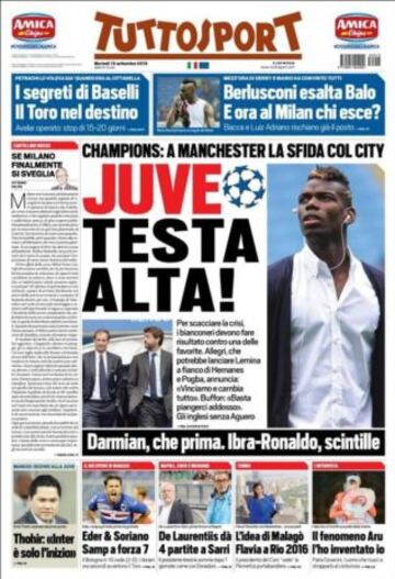 Portadas de la prensa deportiva